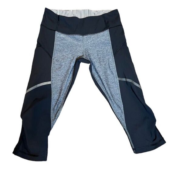 Lululemon Hop To It Crop *Full-On Luxtreme Black / Heathered Black 6 - Picture 3 of 12